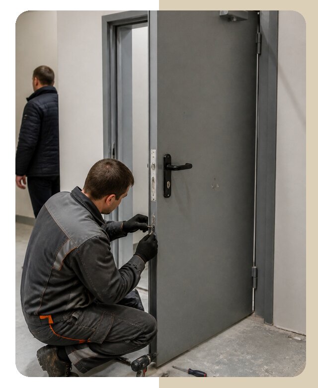 Ремонт противопожарной двери в Тюмени по цене 6635 р. | ДвериЛегко-Тюм